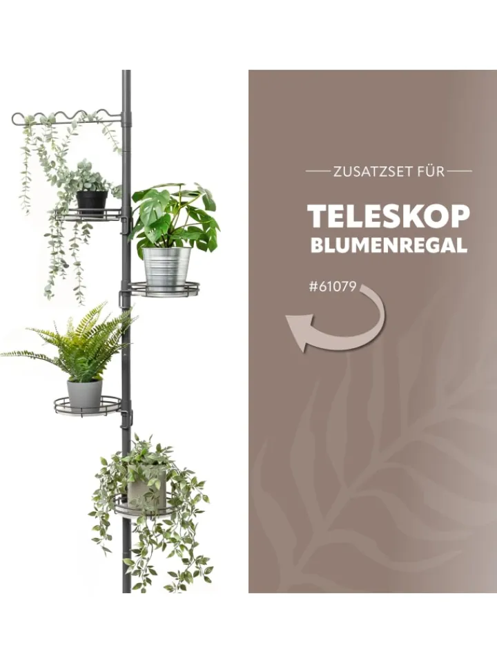 bremermann Pflanzen & Zubehör<Zusatz-Rankhilfe, Rankelhilfe für Teleskop-Blumenregal, grau