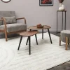 THE HOME DECO FACTORY Tische<Zweisatztisch in Braun/ Schwarz