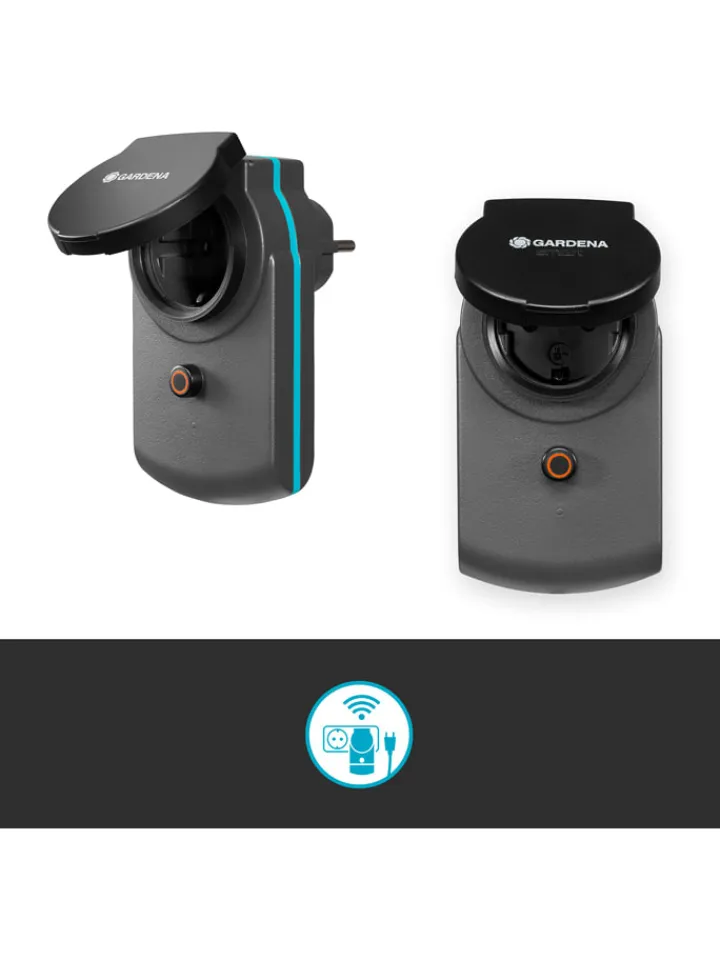 Gardena Gartendekoration<Zwischenstecker "Smart Power" in Grau - (B)6,5 x (H)11,9 cm